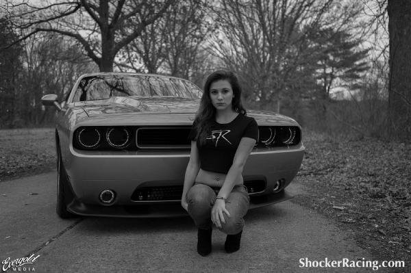Alyssa Pallant with a GTR, Challenger and a C6 Z06 by Evergold Media_2