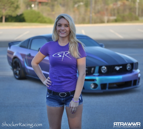 Megan Lyda with her Mustang wrapped by Atlanta Custom Wraps_2