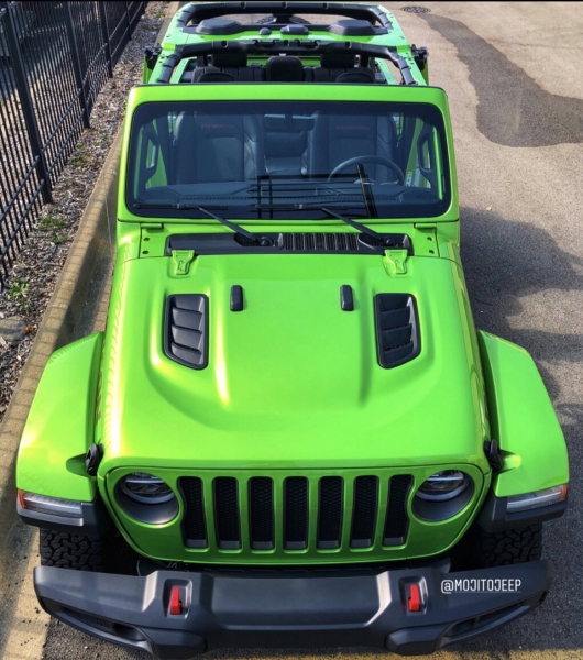 Mojito green jeep wrangler top