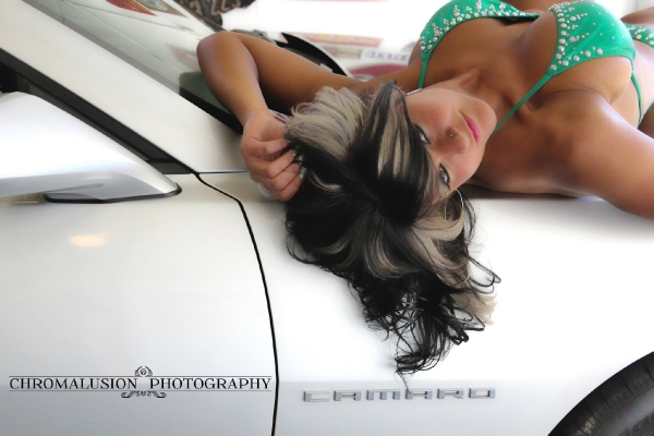 Chromalusion Photography Shoot featuring Mandy for ShockerRacingGirls