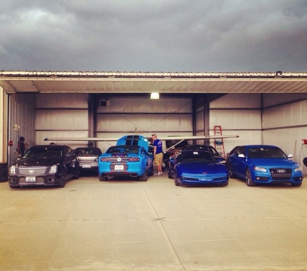 ShockerRacing Cars Parked in Hangar photo by Tom Yoshi