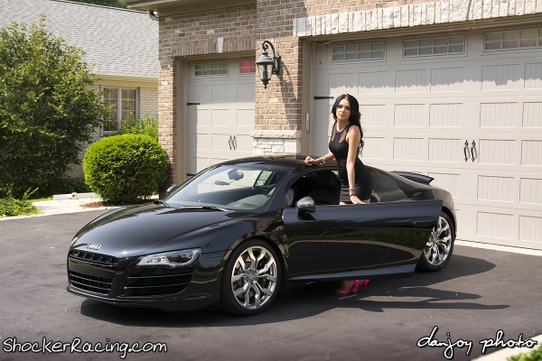 Angela Angelovska with Turks Audi R8 and Mooks Toyota Supra_3