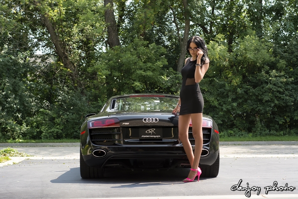 Angela Angelovska with Turks Audi R8 and Mooks Toyota Supra_8