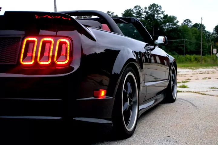 Taylor Sloan with her 2005 Ford Mustang GT Convertible