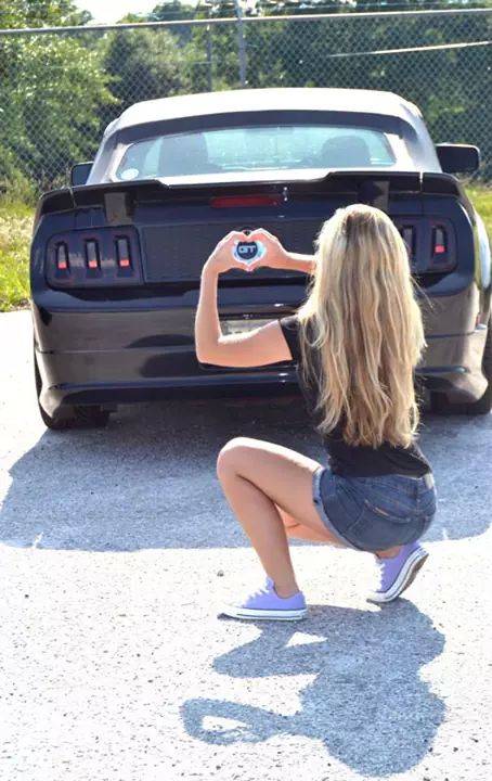 Taylor Sloan with her 2005 Ford Mustang GT Convertible