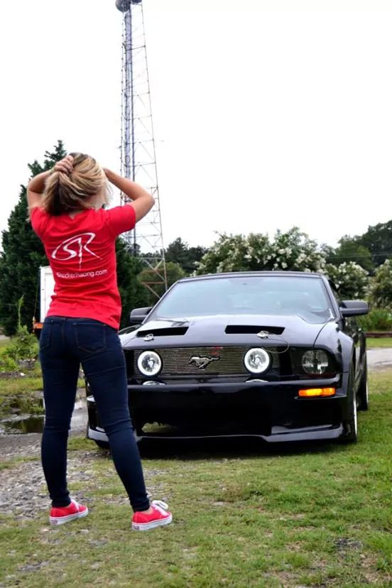 Taylor Sloan with her 2005 Ford Mustang GT Convertible