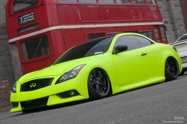 Hi Liter Yellow Wrapped Infiniti G37_3