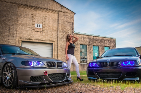 Allison Hoffmann with her BMW 325i_8