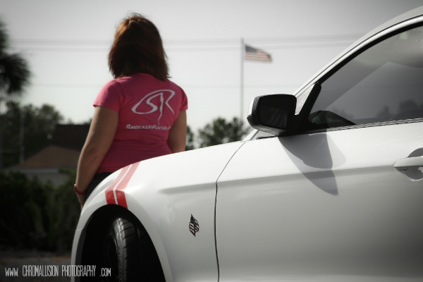 Elizabeth Marcum with her Mustang - Photos by Chromalusion Photography