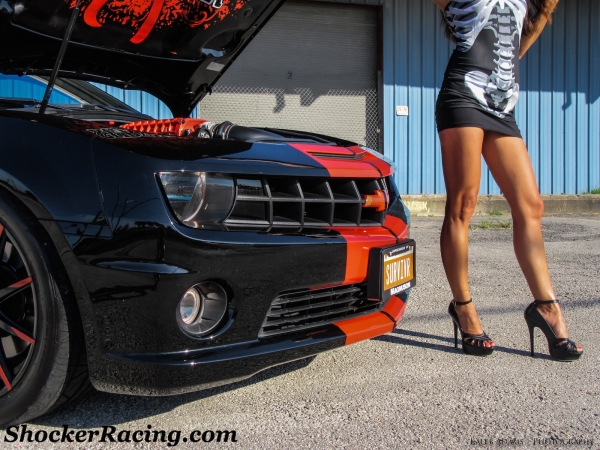 Kristen Benavides with her Survivor Camaro SS for ShockerRacingGirls_4