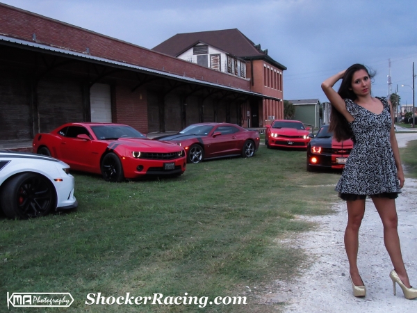 Kristen Benavides with her Survivor Camaro SS for ShockerRacingGirls_6