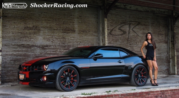 Kristen Benavides with her Survivor Camaro SS for ShockerRacingGirls_2