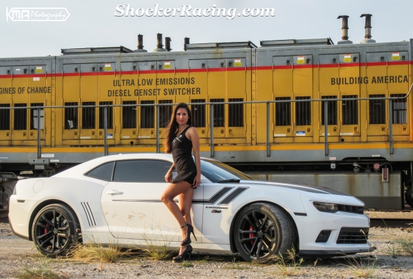 Kristen Benavides with her Survivor Camaro SS for ShockerRacingGirls_3