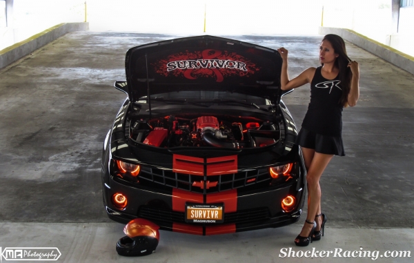 Kristen Benavides with her Survivor Camaro SS for ShockerRacingGirls_8