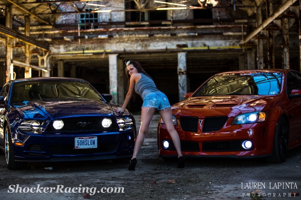 Krysten Brents with her G8 GT and Mustang 5.0_4