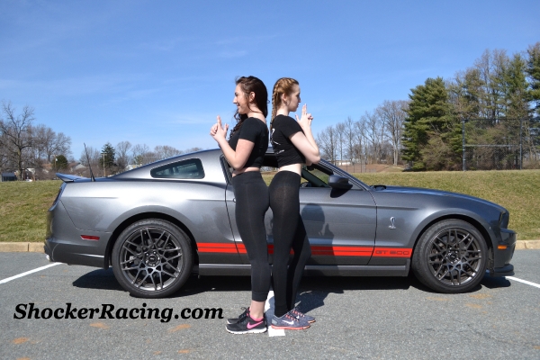 Sam Potter with her 2014 Shelby GT500 for ShockerRacingGirls