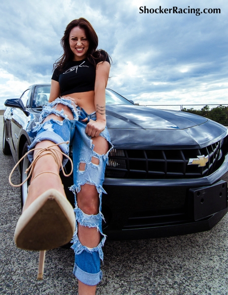 Bex Russ with a Lotus Exige and a Camaro with photos by Dave Warner_6