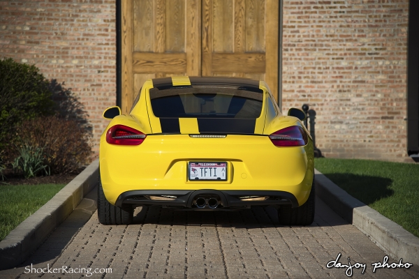 Racing Yellow Porsche Cayman 981 with O.Z. Leggera HLT's_2