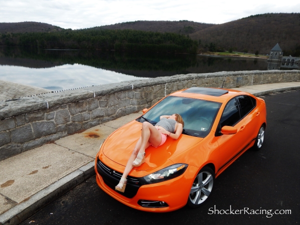 Morgan Kitzmiller with her Dodge Dart GT