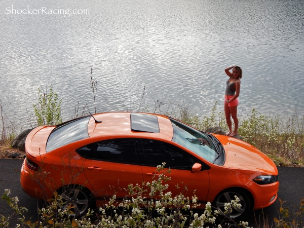 Morgan Kitzmiller with her Dodge Dart GT