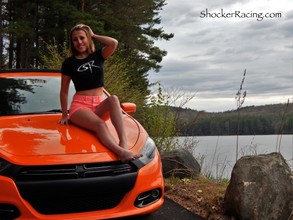 Morgan Kitzmiller with her Dodge Dart GT