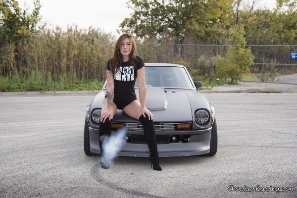 Chloe Harris with a 1976 Datsun 280Z_7