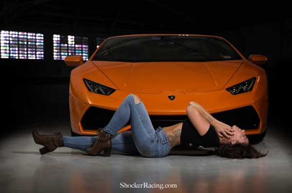 Bex Russ for ShockerRacingGirls with a Bentley and Lambo_6