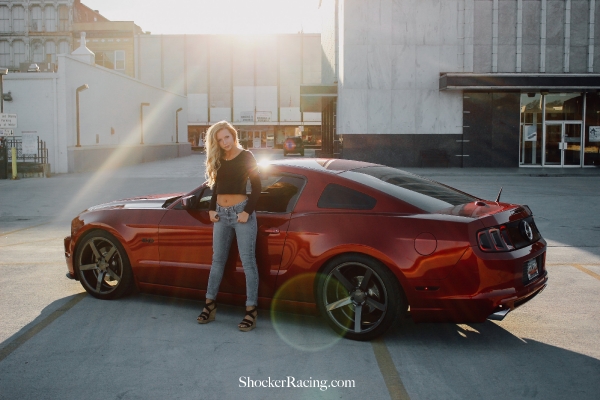 Merihazel Walters with her 2013 Ford Mustang for ShockerRacingGirls_1