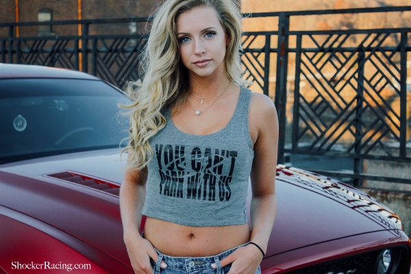 Merihazel Walters for ShockerRacingGirls with her Mustang