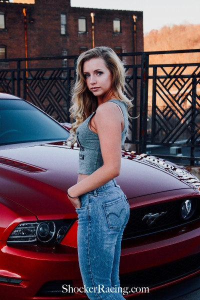 Merihazel Walters with her 2013 Ford Mustang for ShockerRacingGirls_7