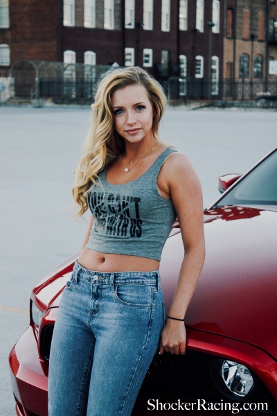 Merihazel Walters with her 2013 Ford Mustang for ShockerRacingGirls_8