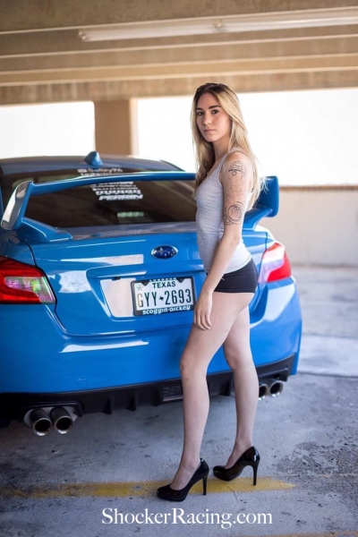 Jamie Salley with her Subaru STI_5