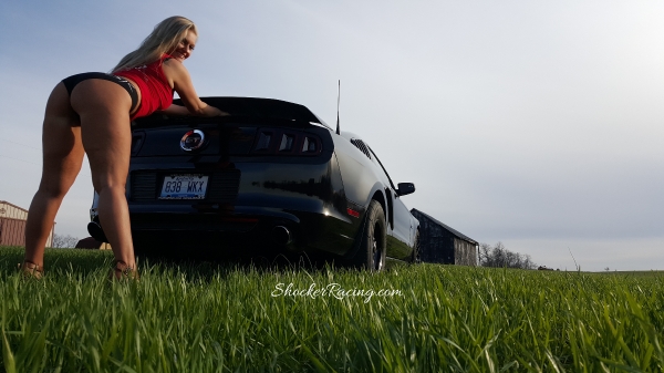 Jennifer Combs with her 2014 Ford Mustang GT