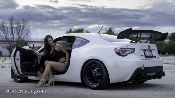 Kylin Sloan with Adam Staz's 2013 Toyota GT86