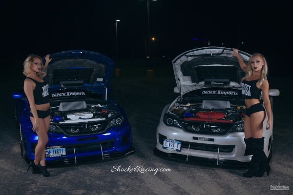 Lam and Courtney Lynn for ShockerRacing with a pair of Subies