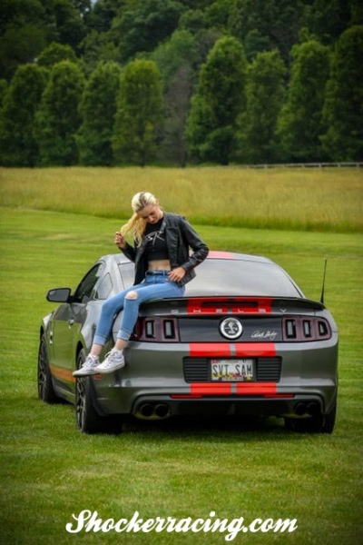 Samantha Potter with her Shelby GT500