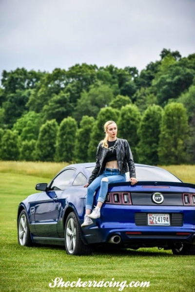 Samantha Potter with her Shelby GT500