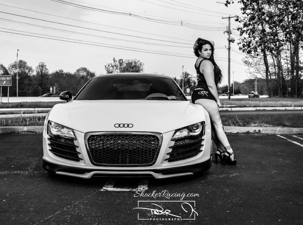 Alex Stone with an Audi R8 for ShockerRacingGirls