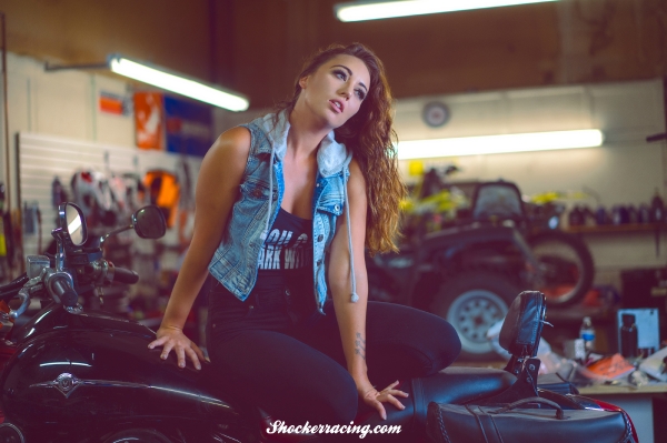 Bex Russ with a KTM 690Duke for ShockerRacingGirls_5