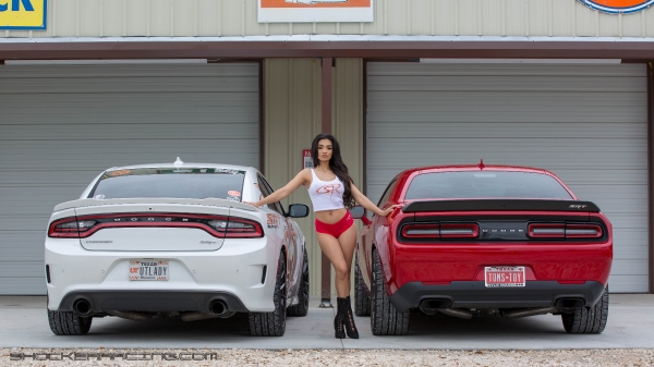 Ruh'Han Vargas for ShockerRacing Girls with a pair of Hellcats