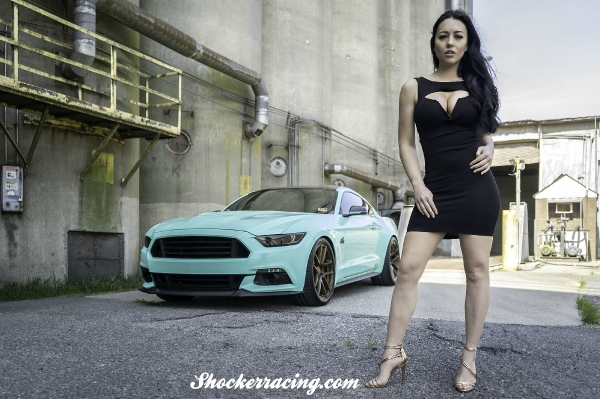 Bex Russ with Walter's S550 Mustang for ShockerRacing