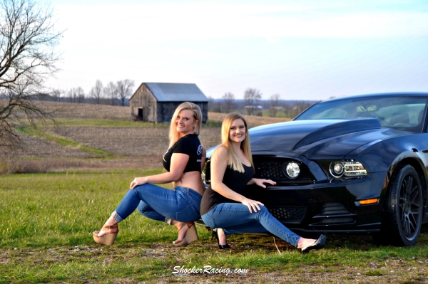 Jennifer Combs and her Sister Jordan for ShockerRacing Girls