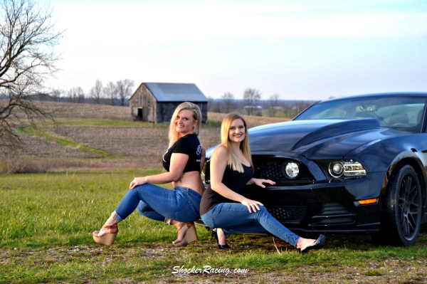 Jennifer Combs and her Sister Jordan for ShockerRacing Girls