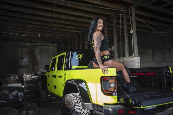 Alexis Virella for ShockerRacing Girls with the Neon Gladiator JT