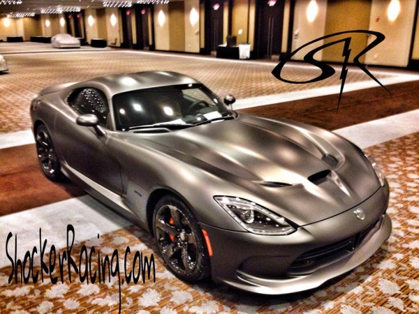 Special Edition Metallic Matte Silver SRT Viper at Viper Owners Association of Illinois Club Meeting Winterfest
