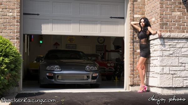 Angela Angelovska with Turks Audi R8 and Mooks Toyota Supra_13