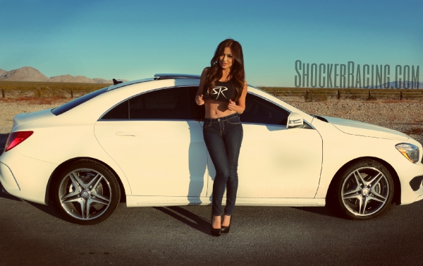 Christy Rios for ShockerRacingGirls with her 2015 Mercedes Benz CLA250