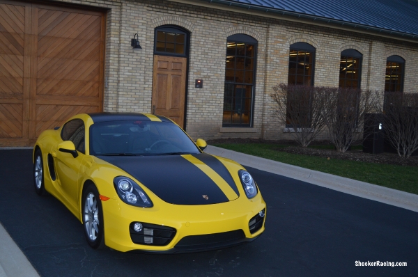 Porsche Cayman 981 with a Custom 3m Vinyl Wrap