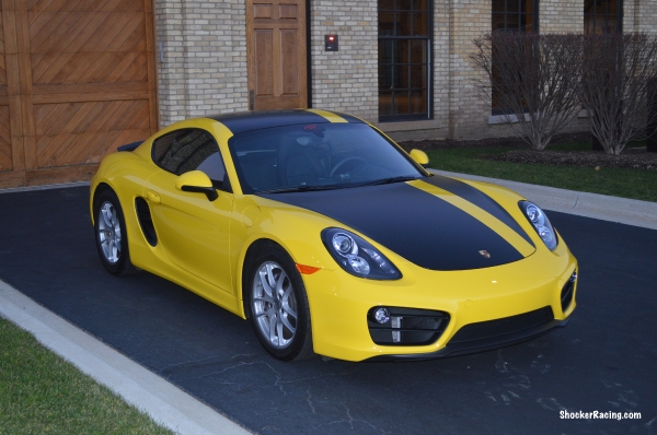 Porsche Cayman 981 with a Custom 3m Vinyl Wrap