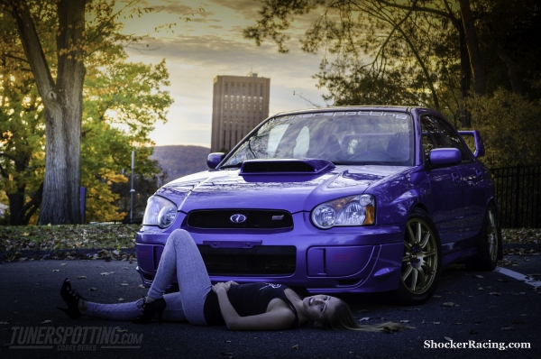 Morgan Kitzmiller with a Subaru WRX STI photo by Tunerspotting